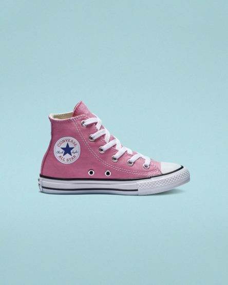 Zapatillas Altas Converse Chuck Taylor All Star Classic Niño Rosas | PE 75L08P